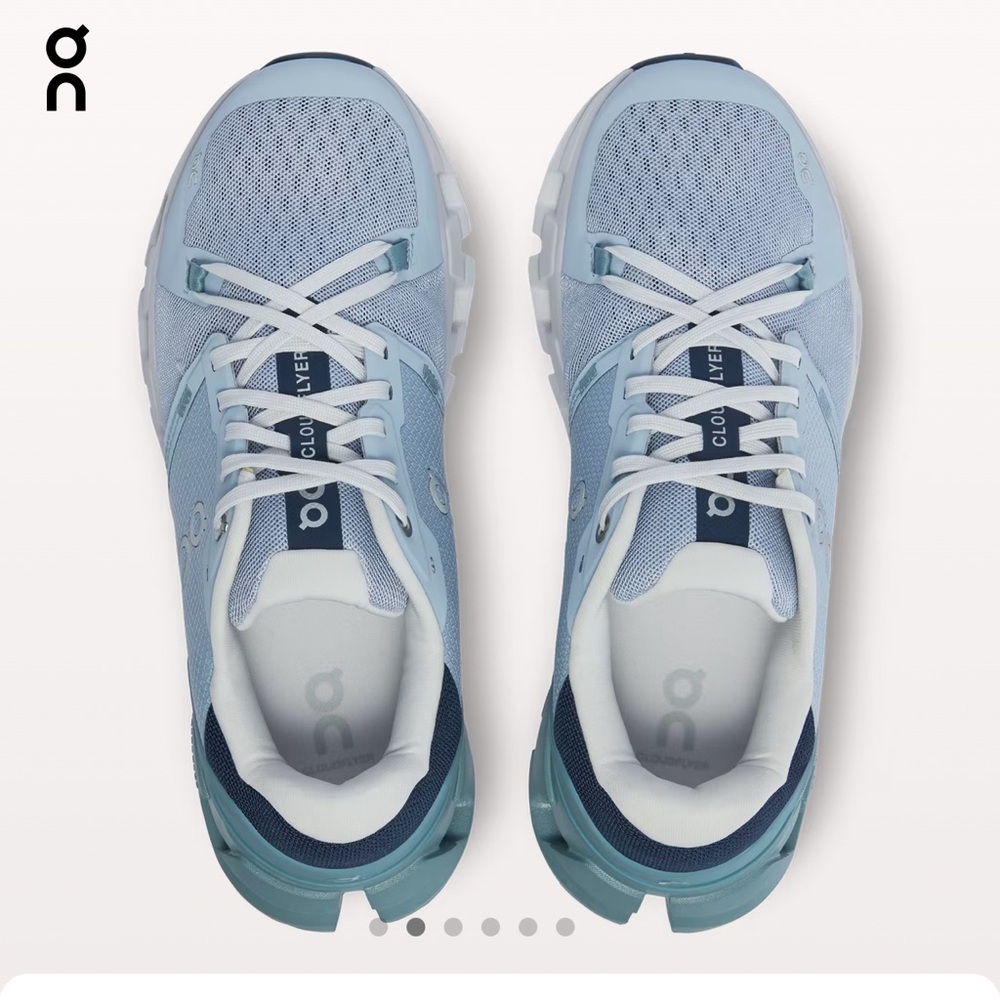 On Running Women's Grey Blue Mint Sneakers